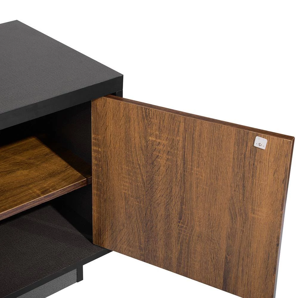 47.2 in. Mid-Century Modern 2-Door TV Stand with Storage Cabinet Fits TV's up to 60 in. by Edendirect 5 47.2 in. Mid-Century Modern 2-Door TV Stand with Storage Cabinet Fits TV's up to 60 in. by Edendirect - Image 5