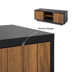 47.2 in. Mid-Century Modern 2-Door TV Stand with Storage Cabinet Fits TV's up to 60 in. by Edendirect 14 47.2 in. Mid-Century Modern 2-Door TV Stand with Storage Cabinet Fits TV's up to 60 in. by Edendirect -Furniture Store deep rustic brown edendirect tv stands gp00ra210922005 44 1000