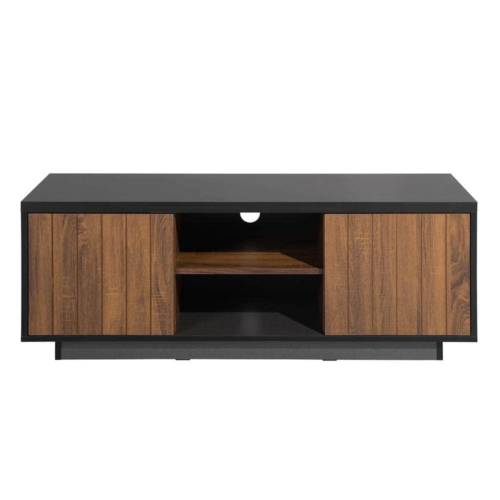 47.2 in. Mid-Century Modern 2-Door TV Stand with Storage Cabinet Fits TV's up to 60 in. by Edendirect 1 47.2 in. Mid-Century Modern 2-Door TV Stand with Storage Cabinet Fits TV's up to 60 in. by Edendirect