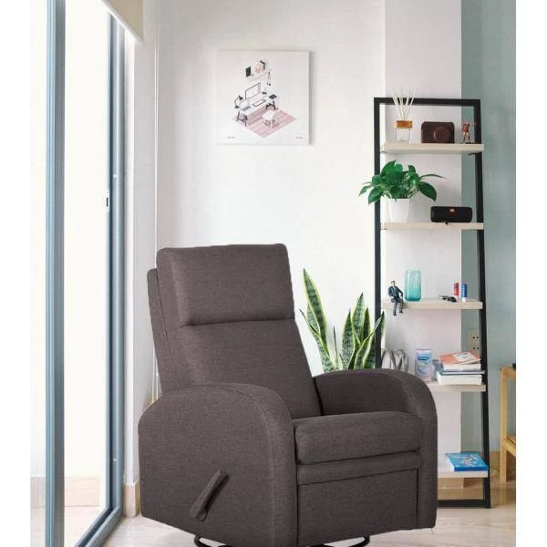 30 in. W Desert Sand Lahti Handle Manual Glider Swivel Recliner by Edendirect 6 30 in. W Desert Sand Lahti Handle Manual Glider Swivel Recliner by Edendirect - Image 6