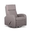 30 in. W Desert Sand Lahti Handle Manual Glider Swivel Recliner by Edendirect