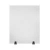 Acrylic 24 in. x 30 in. Frosted Sneeze Guard Freestanding Desk Divider by Luxor