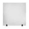 Acrylic Sneeze Guard Freestanding Desk Divider 30 x 30, Frosted by Luxor