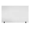 Acrylic 48 in. x 30 in. Frosted Sneeze Guard Freestanding Desk Divider by Luxor