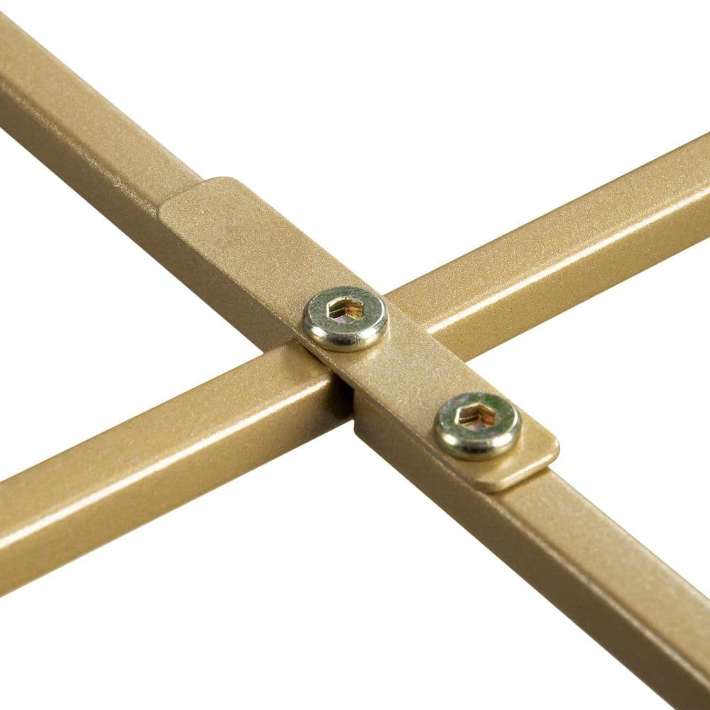 17.52 in. Gold Emma end table by SUNRINX 9 17.52 in. Gold Emma end table by SUNRINX - Image 9