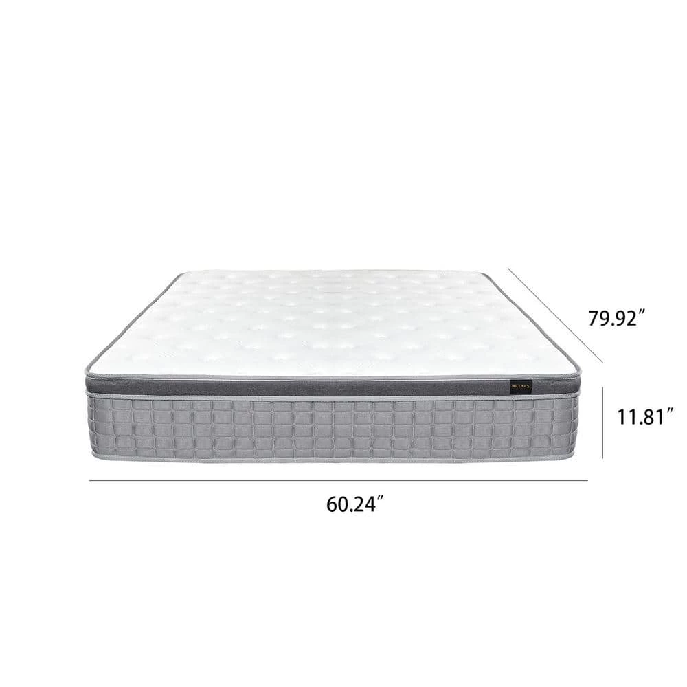 12 in. Medium Hybrid Latex Mattress Euro Top High Density Foam Mattress, Bed-in-A-Box, Queen Mattress by Edendirect 7 12 in. Medium Hybrid Latex Mattress Euro Top High Density Foam Mattress, Bed-in-A-Box, Queen Mattress by Edendirect - Image 7
