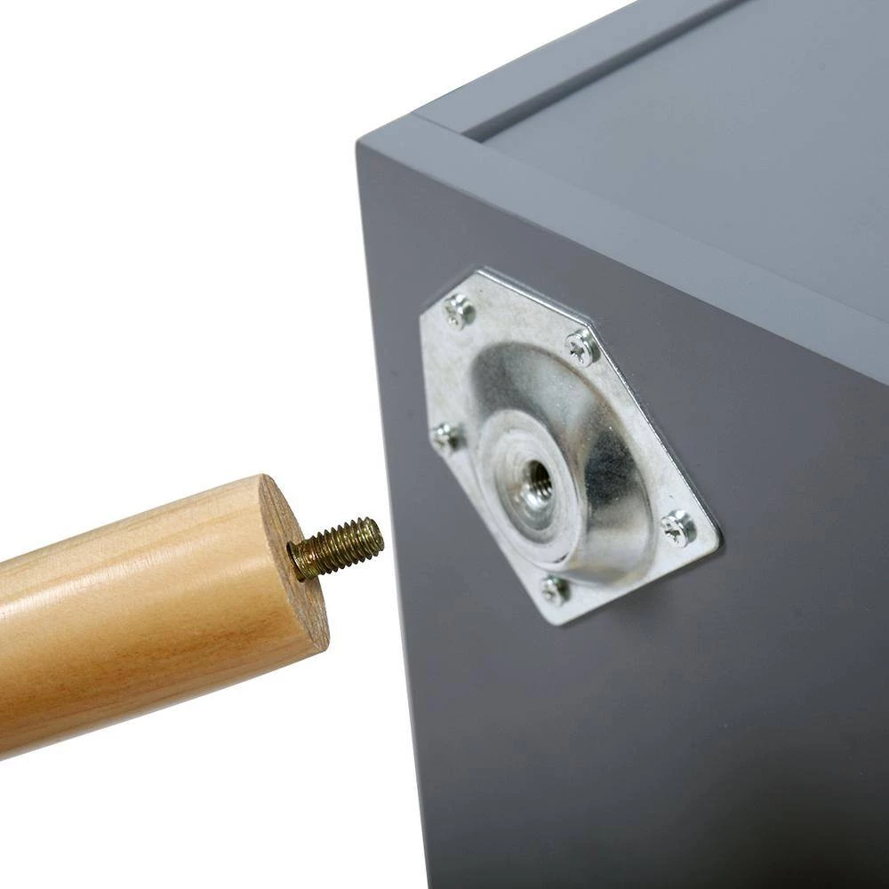 2-Drawer Gray Bedroom Storage Nightstand 28 in. (H) x 16 (W) x 12 (D) in. (Set of 2) by Edendirect 6 2-Drawer Gray Bedroom Storage Nightstand 28 in. (H) x 16 (W) x 12 (D) in. (Set of 2) by Edendirect - Image 6