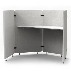 Luxor RECLAIM 32 in. White Acoustic Work Pod - 4-Panel