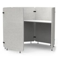 Luxor RECLAIM 32 in. White Acoustic Work Pod - 5-Panel