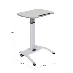 Furniture Store -Furniture Store gray luxor laptop desks lx pnadj wh 40 1000