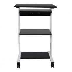 24 in. Rectangular Gray Laptop Desks with Adjustable Height by Luxor -Furniture Store gray luxor laptop desks ps3945 44 1000
