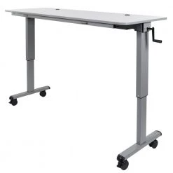 71 in. Rectangular Gray Standing Desks with Adjustable Height by Luxor -Furniture Store gray luxor standing desks stand nestc 72 1f 1000