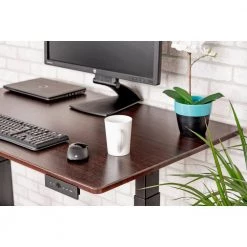 71 in. Rectangular Gray Standing Desks with Adjustable Height by Luxor -Furniture Store gray luxor standing desks stand nestc 72 31 1000