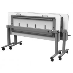 71 in. Rectangular Gray Standing Desks with Adjustable Height by Luxor -Furniture Store gray luxor standing desks stand nestc 72 4f 1000