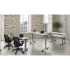 71 in. Rectangular Gray Standing Desks with Adjustable Height by Luxor