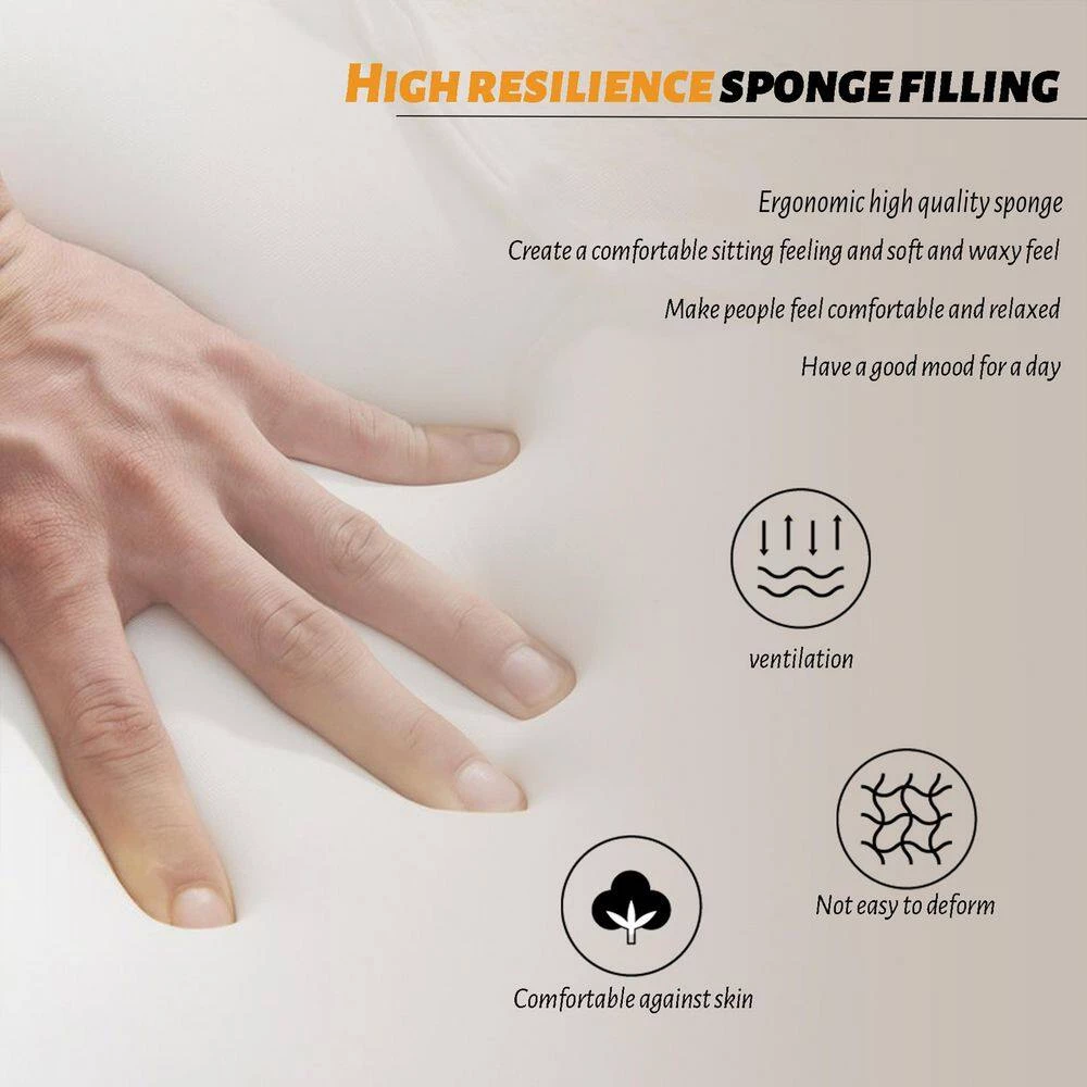 Set of 2 Tufted Dining Chair -Gray by SUNRINX 2 Set of 2 Tufted Dining Chair -Gray by SUNRINX - Image 2