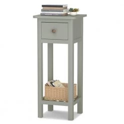 Simplistic Gray End Bedside Table with Drawer by SUNRINX 11 Simplistic Gray End Bedside Table with Drawer by SUNRINX -Furniture Store gray sunrinx end side tables mg5668we c3 1000