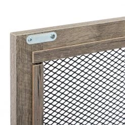 Retro Gray Farmhouse Nightstand with Power Outlets and USB Ports by SUNRINX -Furniture Store gray sunrinx nightstands mg6 59bd fa 1000