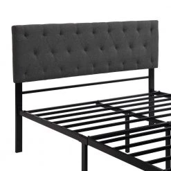 Gray Bed Frame Full Bed Metal Platform Bed with a Big Drawer by SUNRINX 13 Gray Bed Frame Full Bed Metal Platform Bed with a Big Drawer by SUNRINX -Furniture Store gray sunrinx platform beds mg4 43we 1f 1000