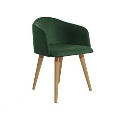 Scarsdale Green Velvet Matelass Accent Chair (Set of 2) by Luxor -Furniture Store green mint luxor dining chairs 2 10204hd3 44 1000