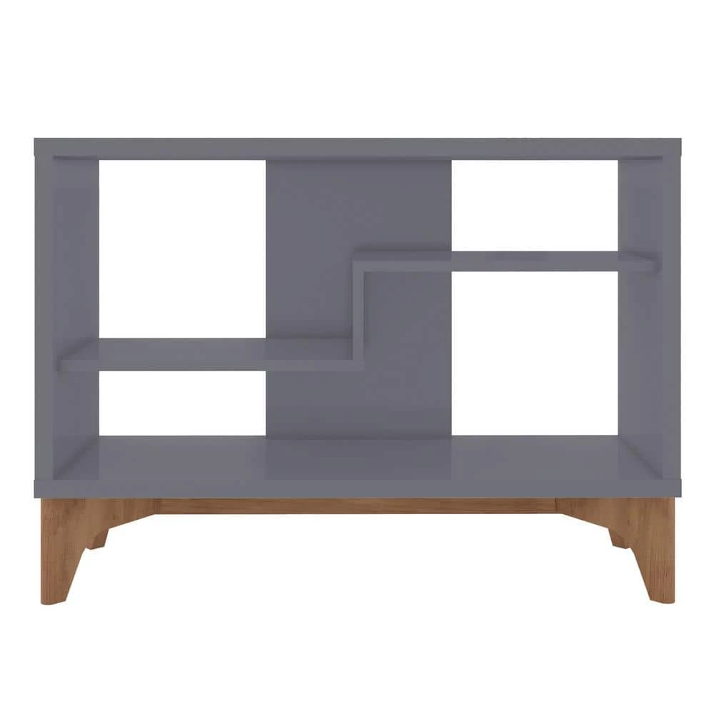 Watkins Grey Modern Accent Display Sideboard with 2-Shelves by Luxor 1 Watkins Grey Modern Accent Display Sideboard with 2-Shelves by Luxor