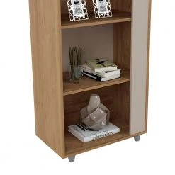 Binghamton Nature and Off White 5-Shelf Mid-Century Modern Bookcase (Set of 2) by Luxor 15 Binghamton Nature and Off White 5-Shelf Mid-Century Modern Bookcase (Set of 2) by Luxor -Furniture Store nature and off white luxor bookcases bookshelves 2 12lchd1 44 1000