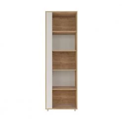 Binghamton Nature and Off White 5-Shelf Mid-Century Modern Bookcase (Set of 2) by Luxor 16 Binghamton Nature and Off White 5-Shelf Mid-Century Modern Bookcase (Set of 2) by Luxor -Furniture Store nature and off white luxor bookcases bookshelves 2 12lchd1 fa 1000