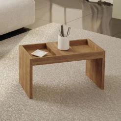 Paterson 2-Piece 27 in. Nature Medium Rectangle Wood Coffee Table Set with Magazine Shelf by Luxor -Furniture Store nature luxor coffee tables 2 13lchd1 76 1000
