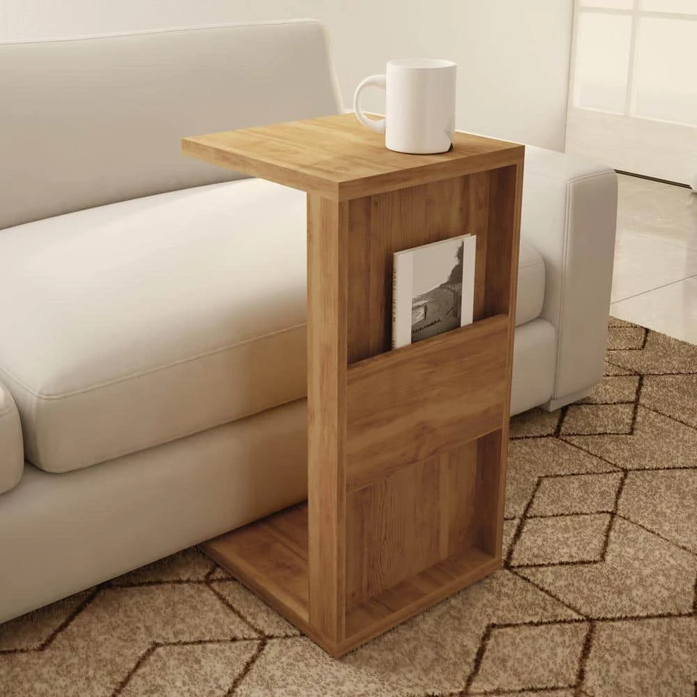 Paterson Nature Modern End Table with Magazine Shelf by Luxor 8 Paterson Nature Modern End Table with Magazine Shelf by Luxor - Image 8