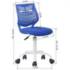 Navy blue Plastic Mesh Task Chair/Office Chair without Arms by Edendirect -Furniture Store navy blue edendirect task chairs gp00ra210923005 4f 1000