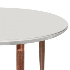 Utopia Off White 45.28 in. Round Dining Table by Luxor -Furniture Store off white luxor kitchen dining tables 10150hd1 44 1000
