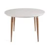 Utopia Off White 45.28 in. Round Dining Table by Luxor
