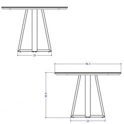 Rochelle Off White 45.27 in. Round Dining Table by Luxor 10 Rochelle Off White 45.27 in. Round Dining Table by Luxor -Furniture Store off white luxor kitchen dining tables 10185hd1 4f 1000