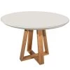 Rochelle Off White 45.27 in. Round Dining Table by Luxor