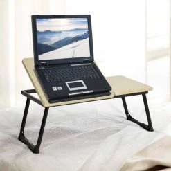 26 in. Peak Oak Foldable Laptop PC Lapdesk/Support Table/Mobile Portable Folding by Edendirect -Furniture Store peak oak edendirect laptop desks w9030042 31 1000