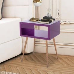 Purple Mirror end Table Mirror Nightstand by SUNRINX 18 Purple Mirror end Table Mirror Nightstand by SUNRINX -Furniture Store purple sunrinx nightstands mg6 70bd 31 1000