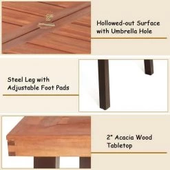 67.5 in. Brown Acacia Wood Rustic Rectangular Dining Furniture Table by SUNRINX 17 67.5 in. Brown Acacia Wood Rustic Rectangular Dining Furniture Table by SUNRINX -Furniture Store red brown dark brown sunrinx kitchen dining tables mg6 34bd fa 1000