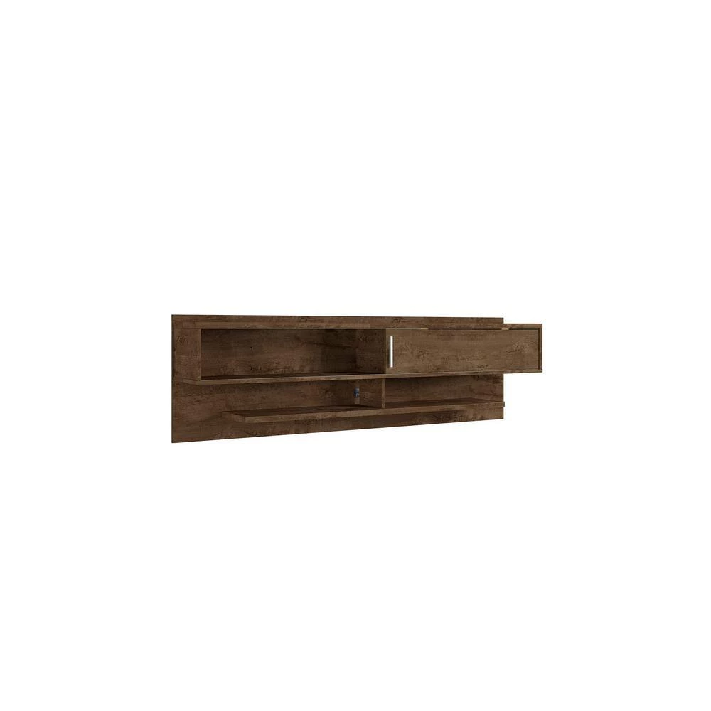 Rochester 71 in. Rustic Brown Floating Entertainment Center Fits TVs Up to 60 in. with Cable Management by Luxor 7 Rochester 71 in. Rustic Brown Floating Entertainment Center Fits TVs Up to 60 in. with Cable Management by Luxor - Image 7