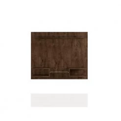 Buffalo 64 in. Rustic Brown Particle Board Floating Entertainment Center Fits TVs Up to 50 in. with Cable Management by Luxor