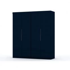 Ramsey 2.0 Tatiana Midnight Blue Wardrobe Closet (Set of 2) by Luxor