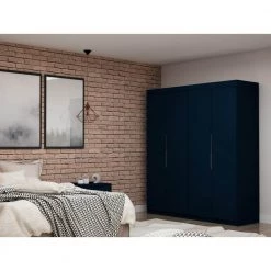 Ramsey 2.0 Tatiana Midnight Blue Wardrobe Closet (Set of 2) by Luxor -Furniture Store tatiana midnight blue luxor armoires wardrobes 121hd3 c3 1000