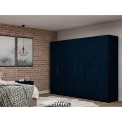Ramsey 2.0 Tatiana Midnight Blue Wardrobe Closet (Set of 3) by Luxor -Furniture Store tatiana midnight blue luxor armoires wardrobes 124hd3 31 1000