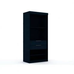 Ramsey 2.0 Tatiana Midnight Blue Wardrobe Closet (Set of 3) by Luxor -Furniture Store tatiana midnight blue luxor armoires wardrobes 124hd3 76 1000