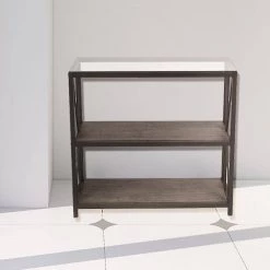 35.4 in. L Brown Glass Top End Table by Edendirect -Furniture Store walnut edendirect end side tables gp00ra210918013 31 1000