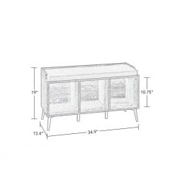 Woodbury Weathered Wood Storage Bench with Cubbies and 2-Piece Black Bin by RiverRidge Home 16 Woodbury Weathered Wood Storage Bench with Cubbies and 2-Piece Black Bin by RiverRidge Home -Furniture Store weathered wood black bins riverridge home accent cabinets 16 027k 44 1000