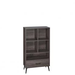 Woodbury Weathered Wood Storage Cabinet with Cubbies and Drawer by RiverRidge Home