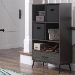 Woodbury Weathered Wood Storage Cabinet with Cubbies and Drawer by RiverRidge Home 15 Woodbury Weathered Wood Storage Cabinet with Cubbies and Drawer by RiverRidge Home -Furniture Store weathered wood riverridge home accent cabinets 16 024 c3 1000