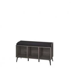 Woodbury Weathered Wood Storage Bench with Cubbies by RiverRidge Home -Furniture Store weathered wood riverridge home accent cabinets 16 026 77 1000