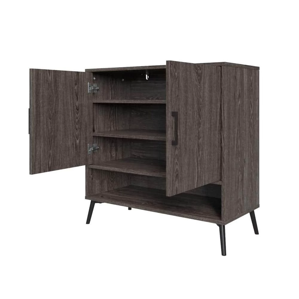 Woodbury Weathered Wood Shoe Cabinet by RiverRidge Home 6 Woodbury Weathered Wood Shoe Cabinet by RiverRidge Home - Image 6