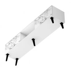 Saratoga 71 in. White and Marble Stamp Particle Board TV Stand Fits TVs Up to 75 in. with Storage Doors by Luxor 15 Saratoga 71 in. White and Marble Stamp Particle Board TV Stand Fits TVs Up to 75 in. with Storage Doors by Luxor -Furniture Store white and marble stamp luxor tv stands 176hd3 1d 1000